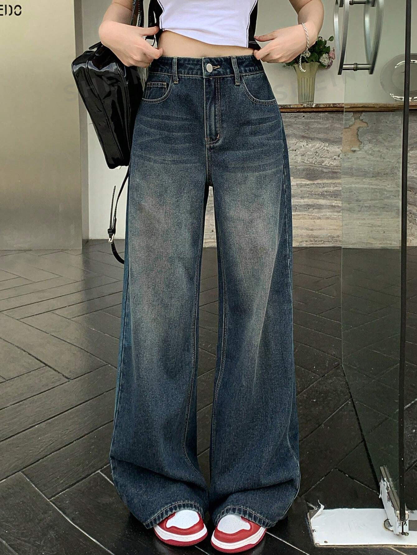 Pantalon Annie Denim bota ancha