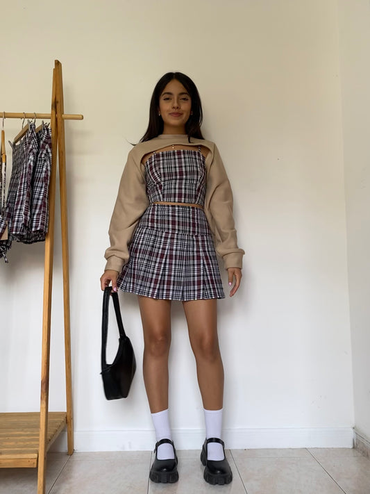 Crop Sweater / Sueter Crop Vanilla