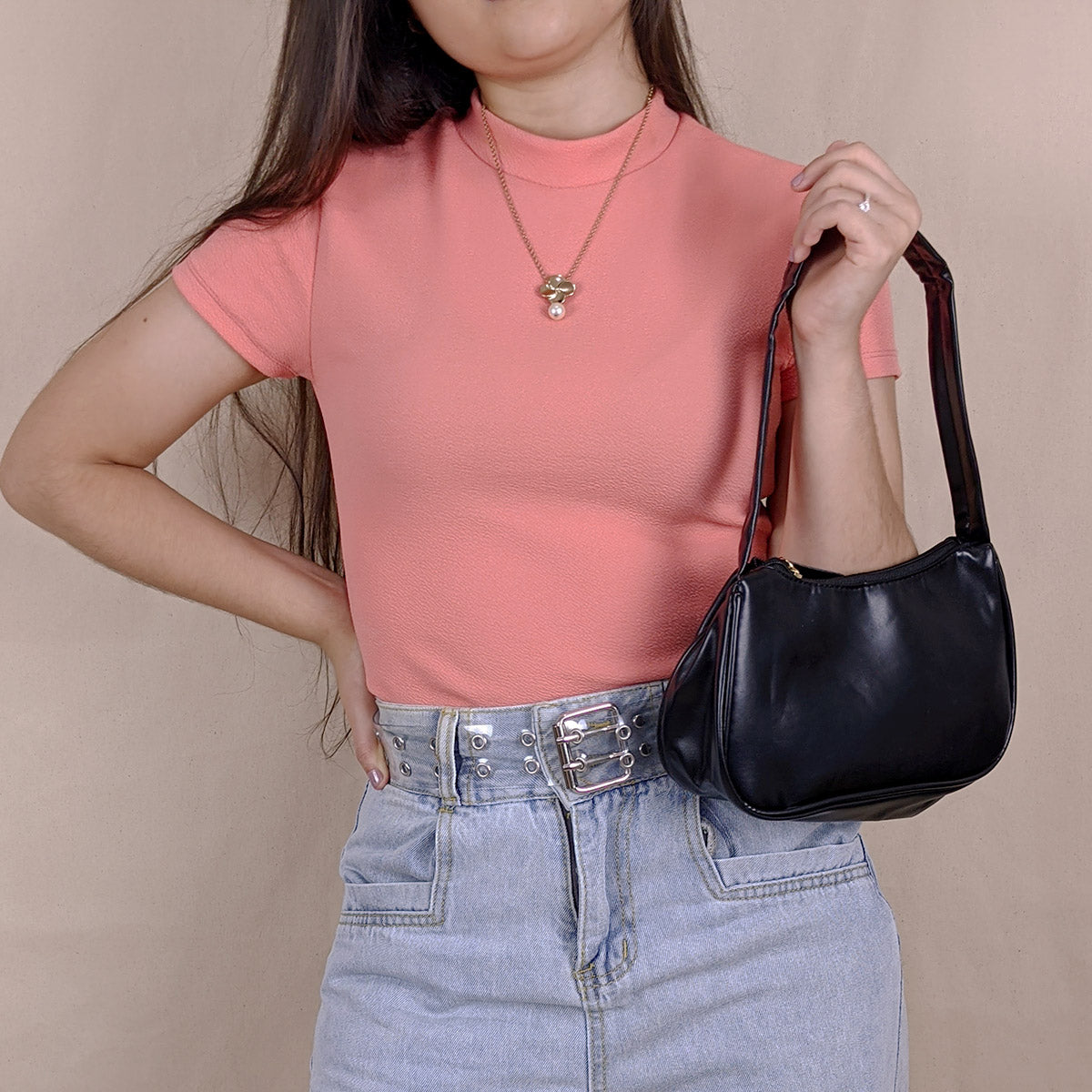 Top Cuello Alto Cherry