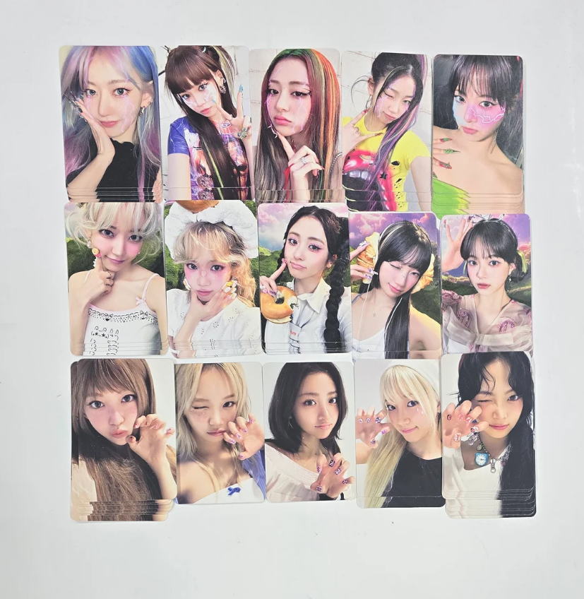 Photocards LE SSERAFIM, 5 uni + forro RANDOM