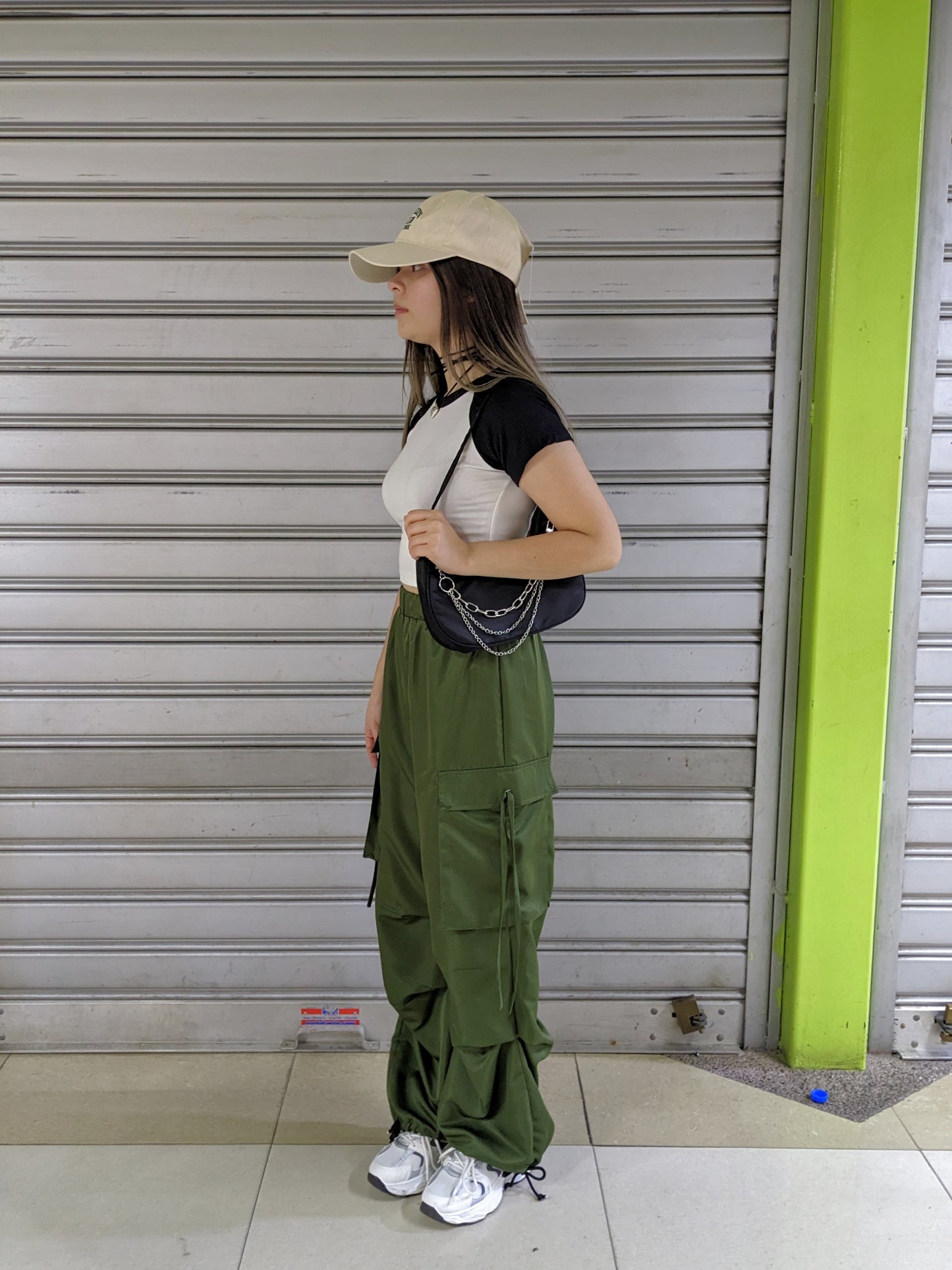 Parachute Pants Pantalón Lucia Verde