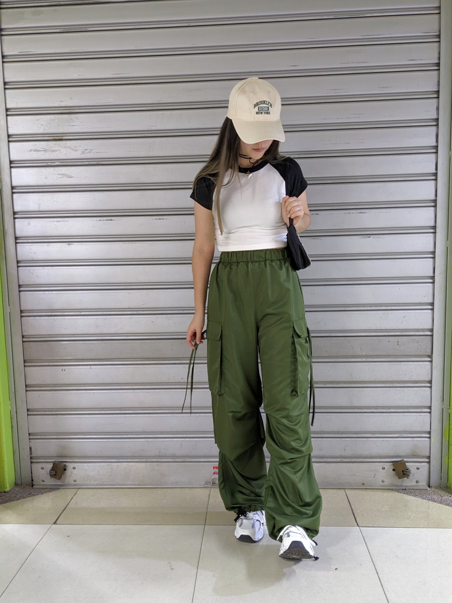 Parachute Pants Pantalón Lucia Verde