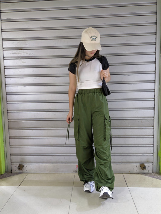 Parachute Pants Pantalón Lucia Verde