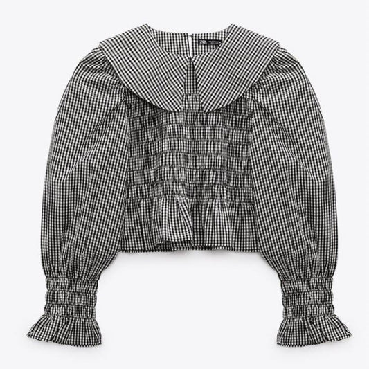 Top De Cuadros ZARA